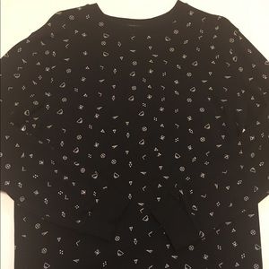 21 Men Abstract Print Crewneck Sweater